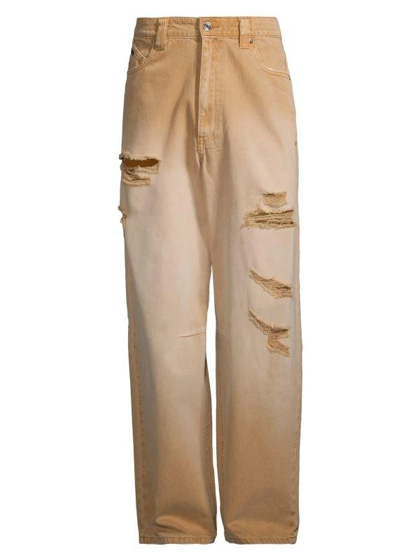 RTA Distressed Wide-Leg Jeans 5