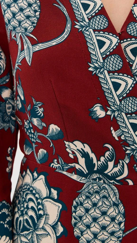 Farm Rio Tropical Landing Red Wrap Mini Dress 5