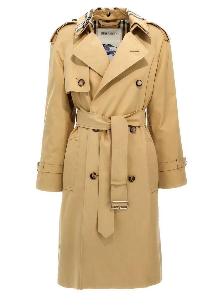 Burberry Double-Breasted Trench Coat with Belted Waist