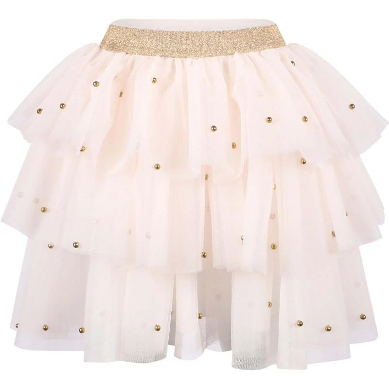 Charabia Tiered design tutu skirt in pink and golden 1