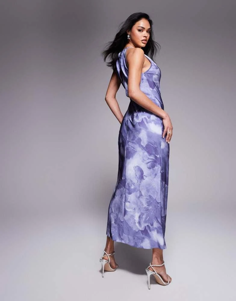 asos lilac maxi dress ASOS DESIGN sheer overlay maxi dress in lilac