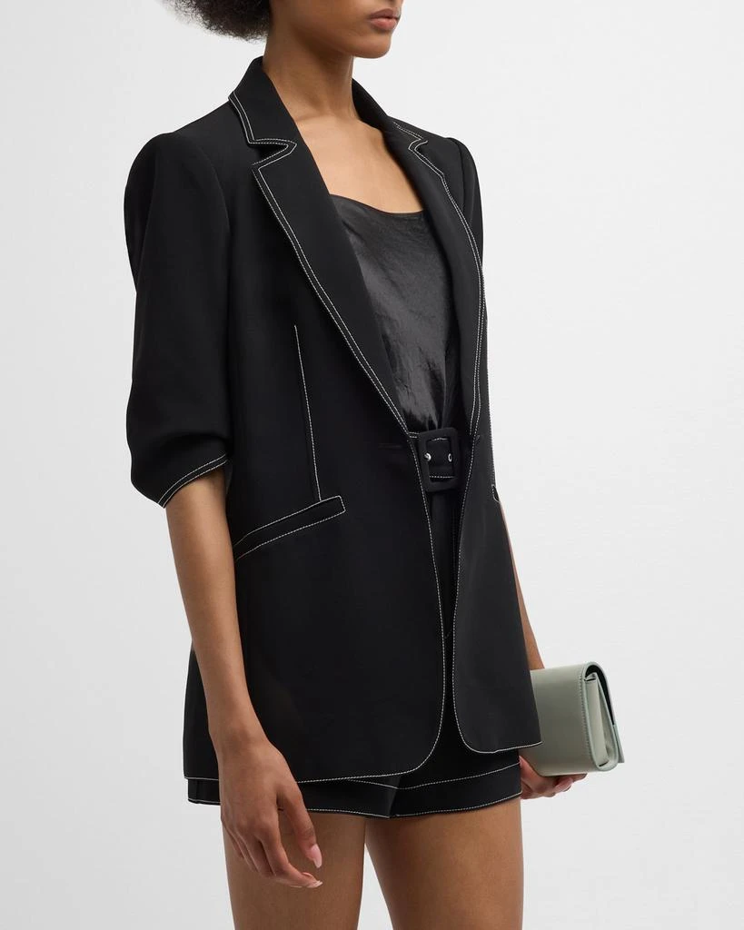 Cinq a Sept Khloe Crepe 3/4-Sleeve Blazer 4