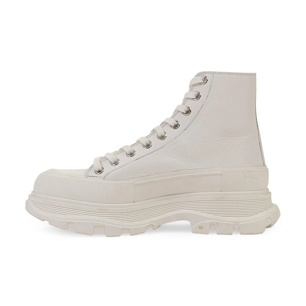 Alexander McQueen H. BOOT TREAD SLICK WHITE BOOTS 5