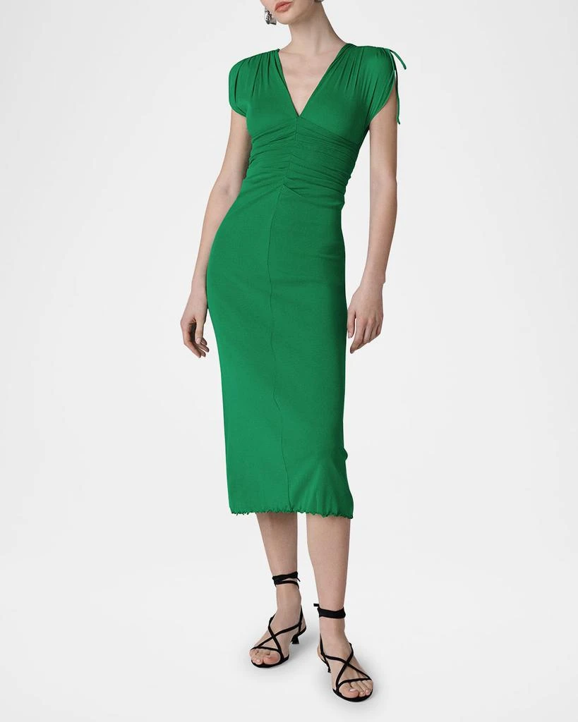 Diane von Furstenberg Charlotte Ruched Drawstring Midi Dress - Dresses &  Skirts - Compare Prices from 8+ Stores - Free Shipping - BeyondStyle
