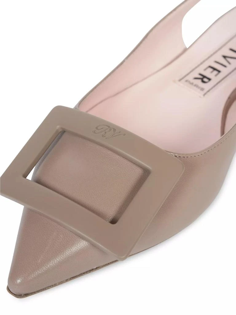 Roger Vivier Gommettine Buckle Sling Back Ballerina Flats 6