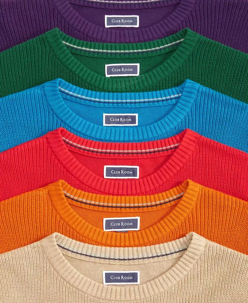 Club Room Men
s Textured Cotton Sweater, Created for Macy
s 2