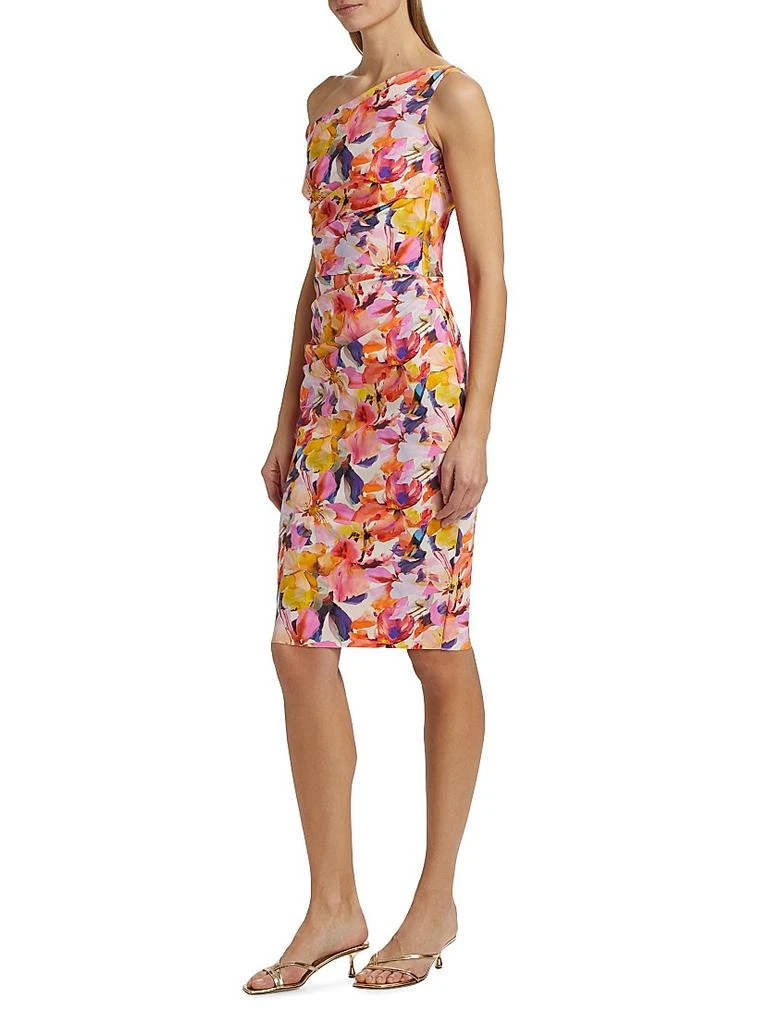 Chiara Boni Angelina Floral One-Shoulder Cocktail Dress 4