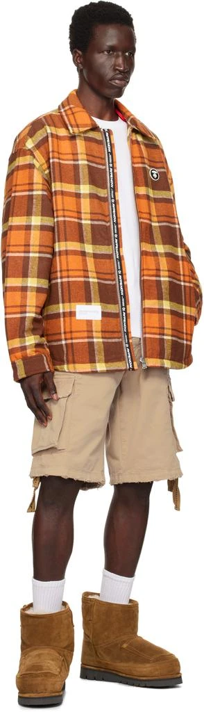 AAPE Orange & Brown 'AAPE Now' Jacket 4