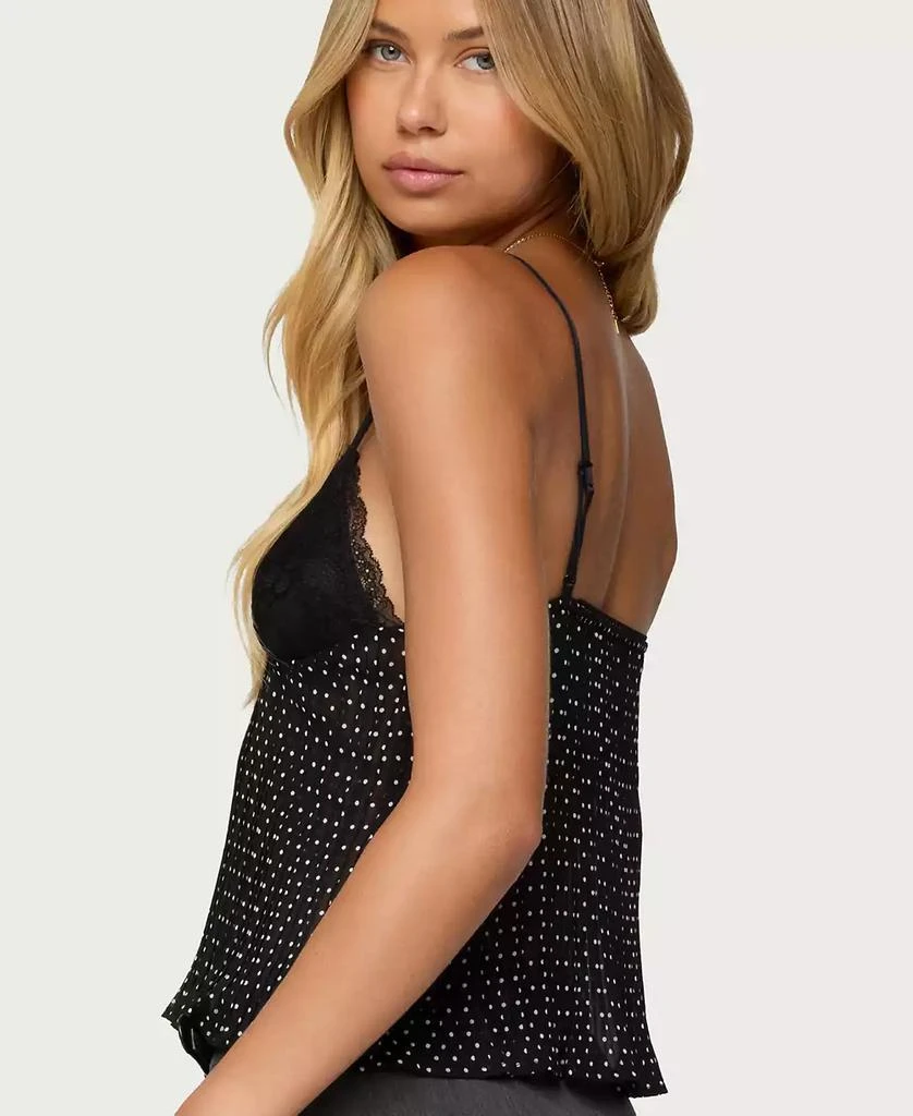 Edikted Women
s Rhian Lacey Pleated Babydoll Top 2