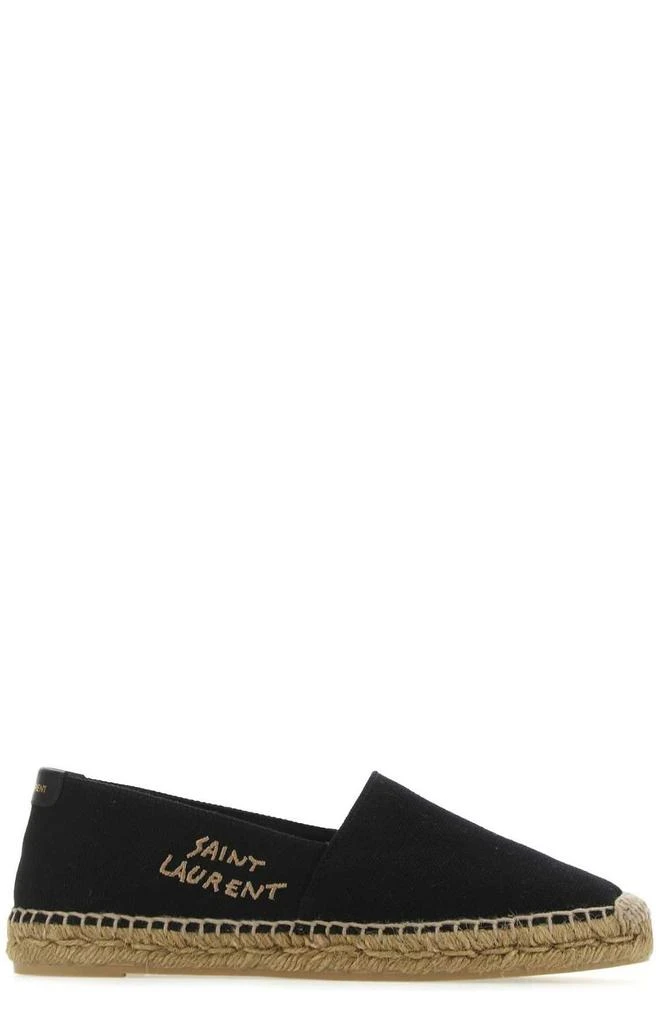 Yves Saint Laurent Saint Laurent Logo Embroidered Slip-On Espadrilles 1