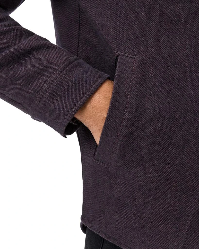 John Varvatos Jameson Herringbone Snap Button Long Sleeve Shirt 7