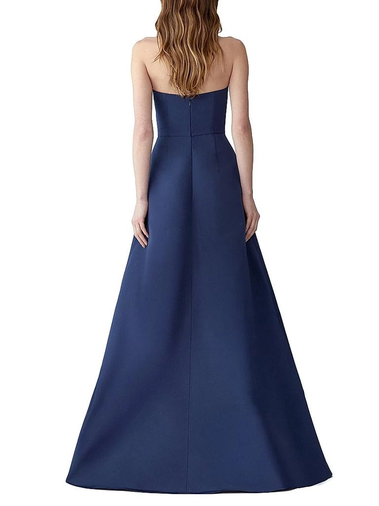 slim fit dress slacks Embroidered Sleeveless Bateau Neck Gown main image 1