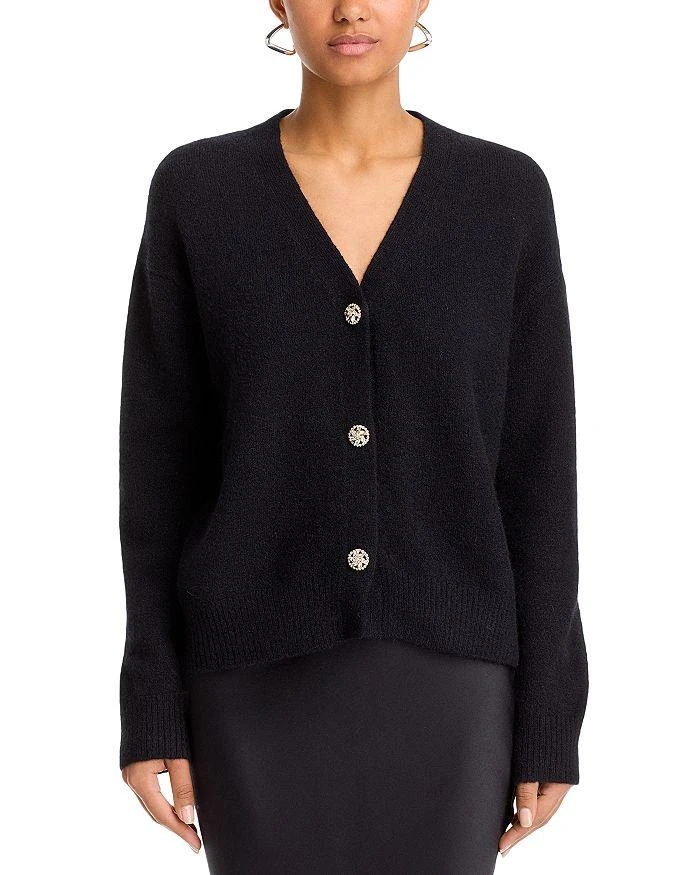 Velvet by Graham & Spencer Marti Rhinestone Button Cardigan 6