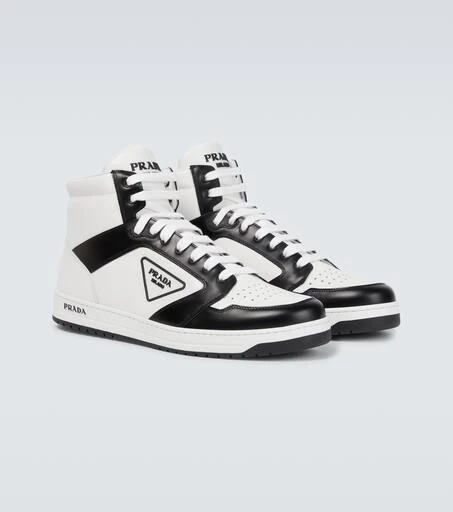 Prada High-top leather sneakers 5