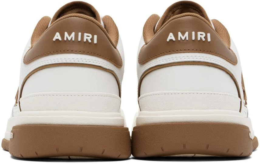 AMIRI White & Brown Classic Low Sneakers 2