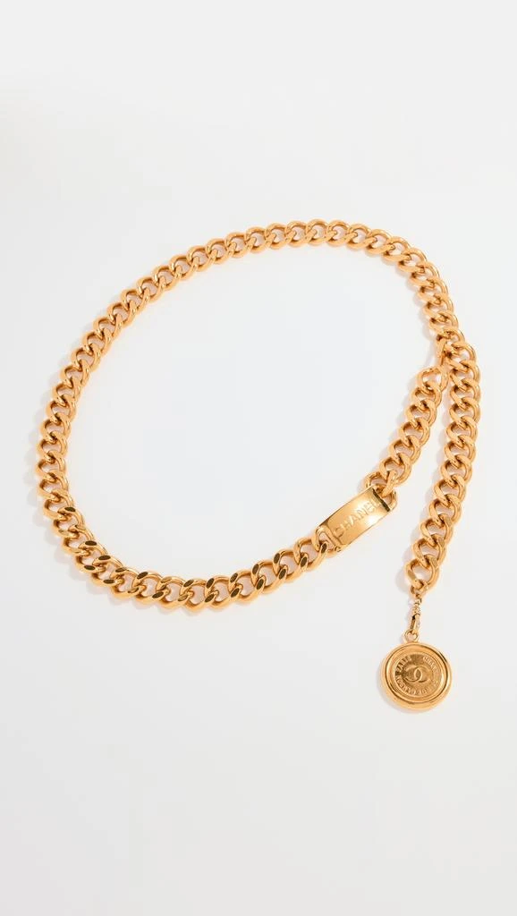 What Goes Around Comes Around Chanel Gold Medallion Chain Belt 1