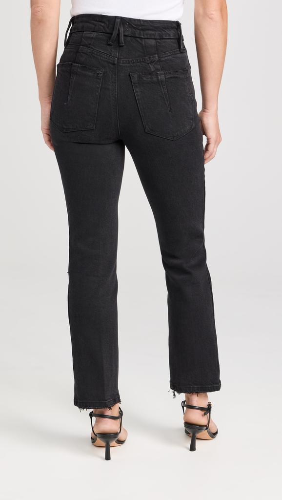 Good American Good Petite Straight Jeans with Darted Back Pockets