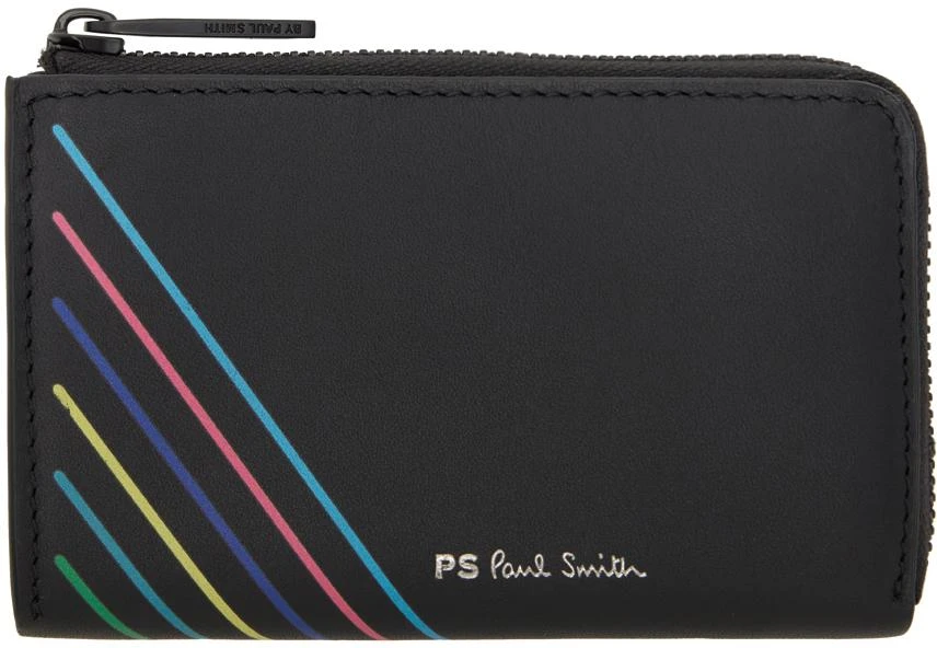 Paul Smith Black 'Sports Stripe' Wallet 1