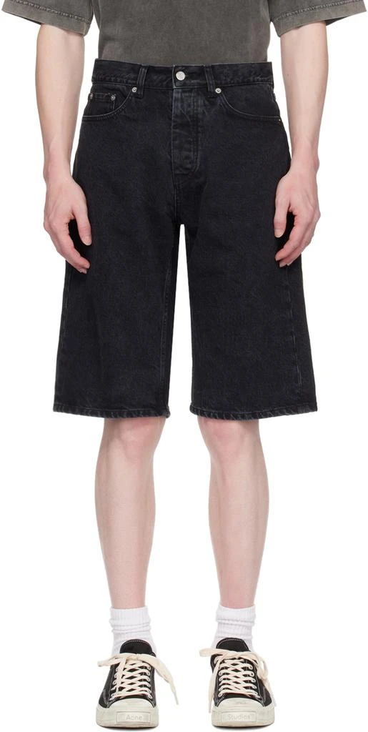 HOPE Black Loose-Fit Denim Shorts 1