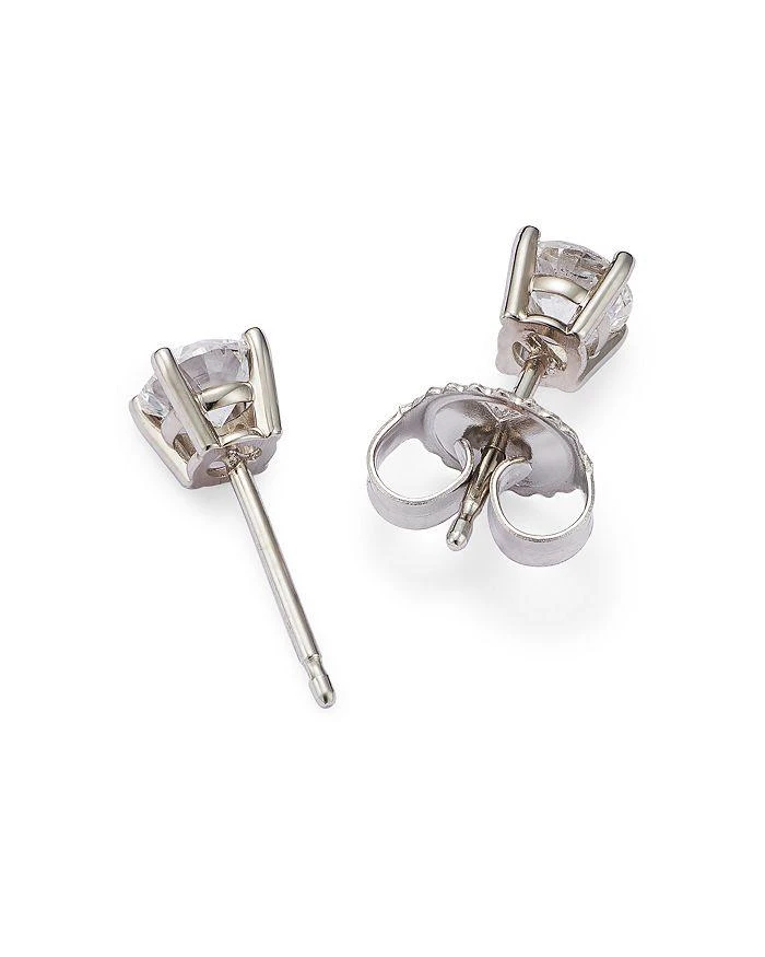 Bloomingdale's Colorless Certified Round Diamond Stud Earring in 18K White Gold, 0.30-2.0 ct. t.w. - Exclusive 5