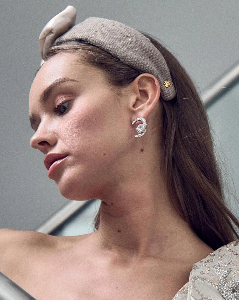 Lele Sadoughi Crystal Loop-De-Loop Pave Brooch 2