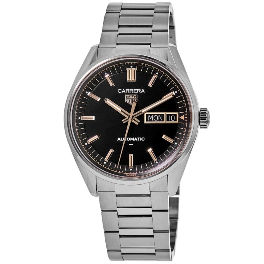 TAG Heuer Carrera Day-Date Automatic Black Dial Stainless Steel Men's Watch WDA2111.BA0043 1