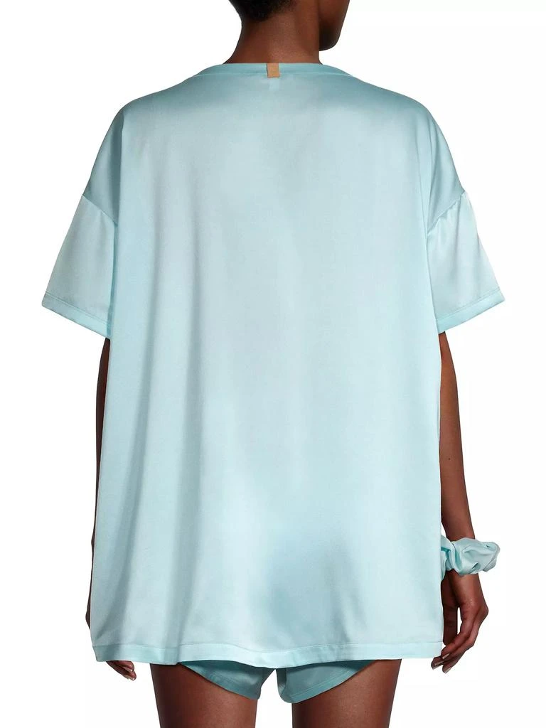 Lunya Stuff Of Dreams Silk Sleep T-Shirt, Shorts & Scrunchie Set 5