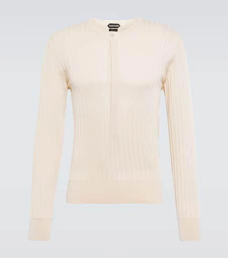 Tom Ford Silk-blend Henley sweater 1