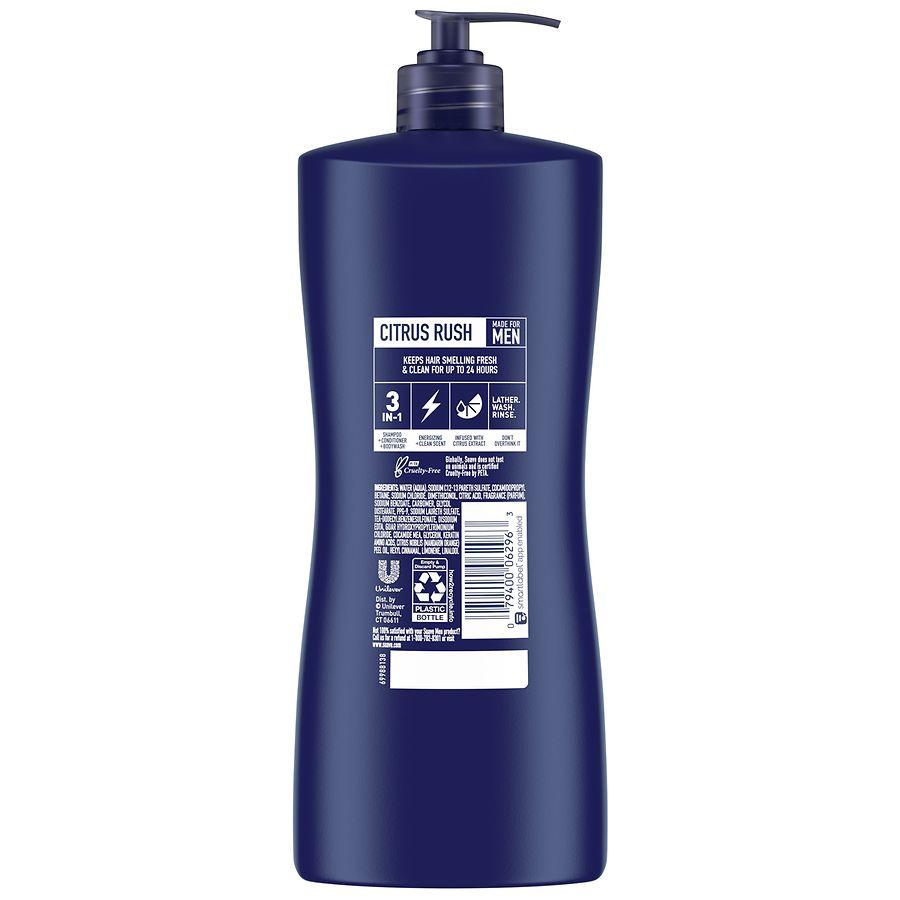 Suave 3-in-1 Shampoo Conditioner Body Wash Citrus Rush
