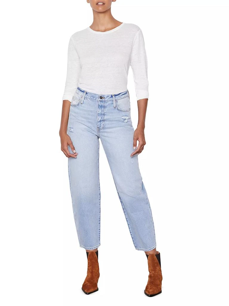 FRAME Ultra High-Rise Barrel-Leg Jeans 2