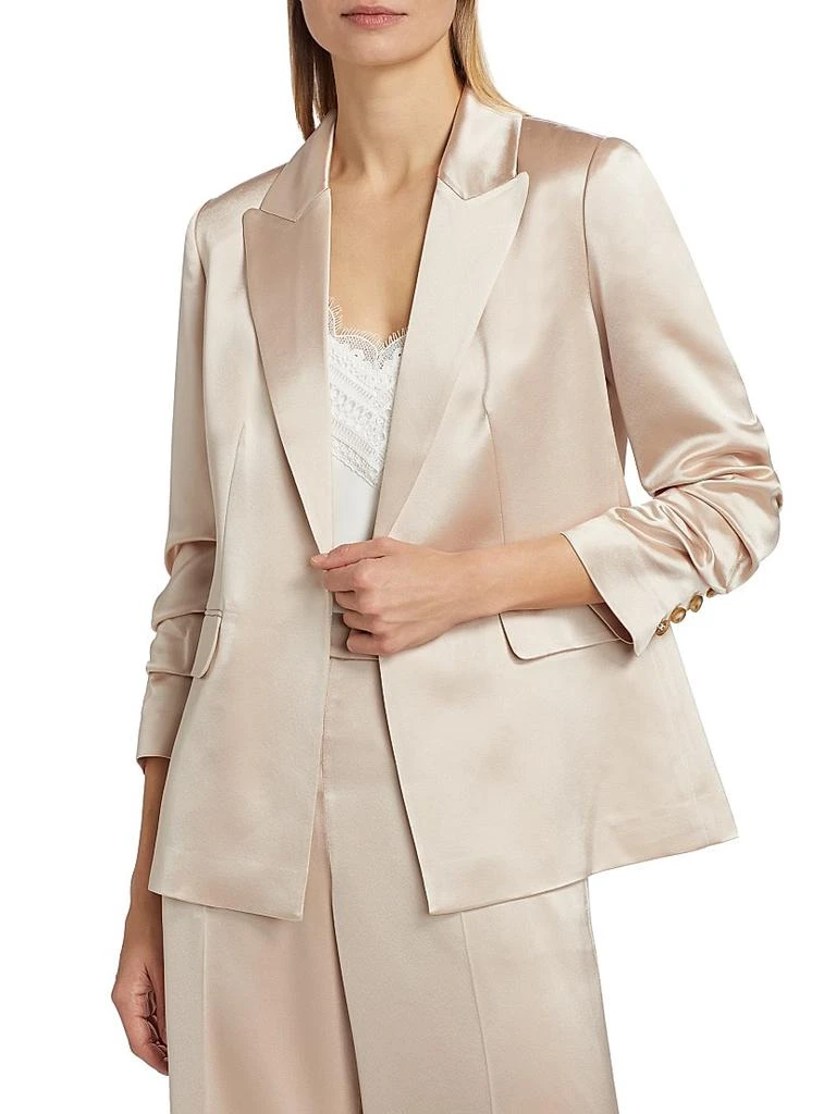 Tahari Ashlynn Satin Single-Breasted Blazer 3