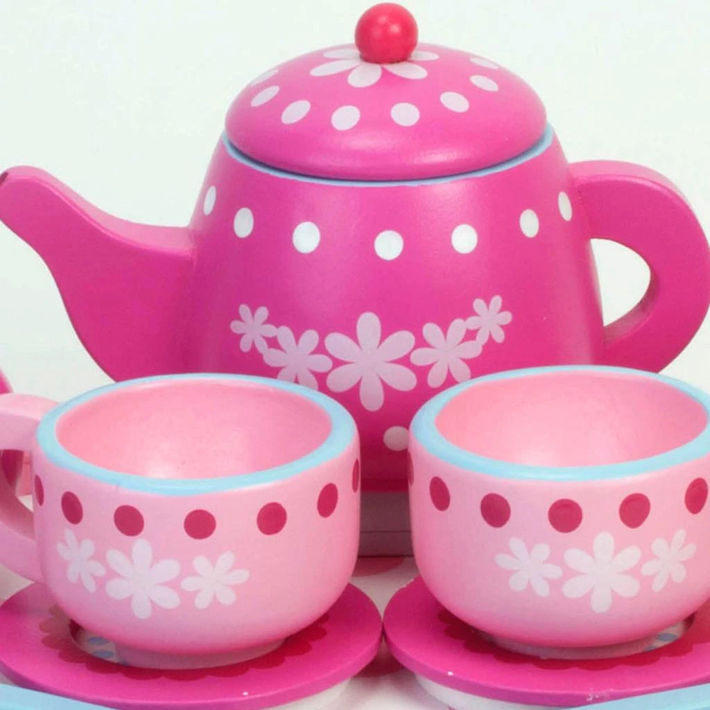 Teamson Sophia’s 10 Piece Wooden Tea Party Set, Pink 3