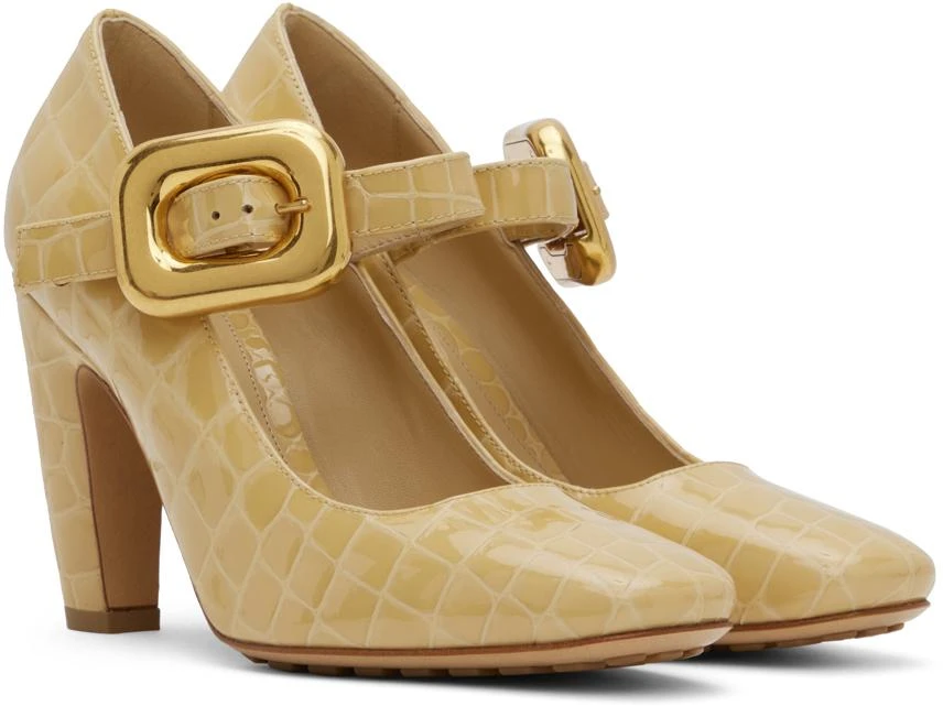 Bottega Veneta Beige Mostra Mary-Jane Pumps 4