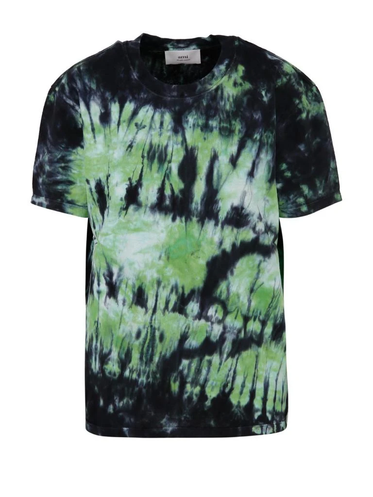 AMI AMI Tie-Dyed Crewneck T-Shirt 1