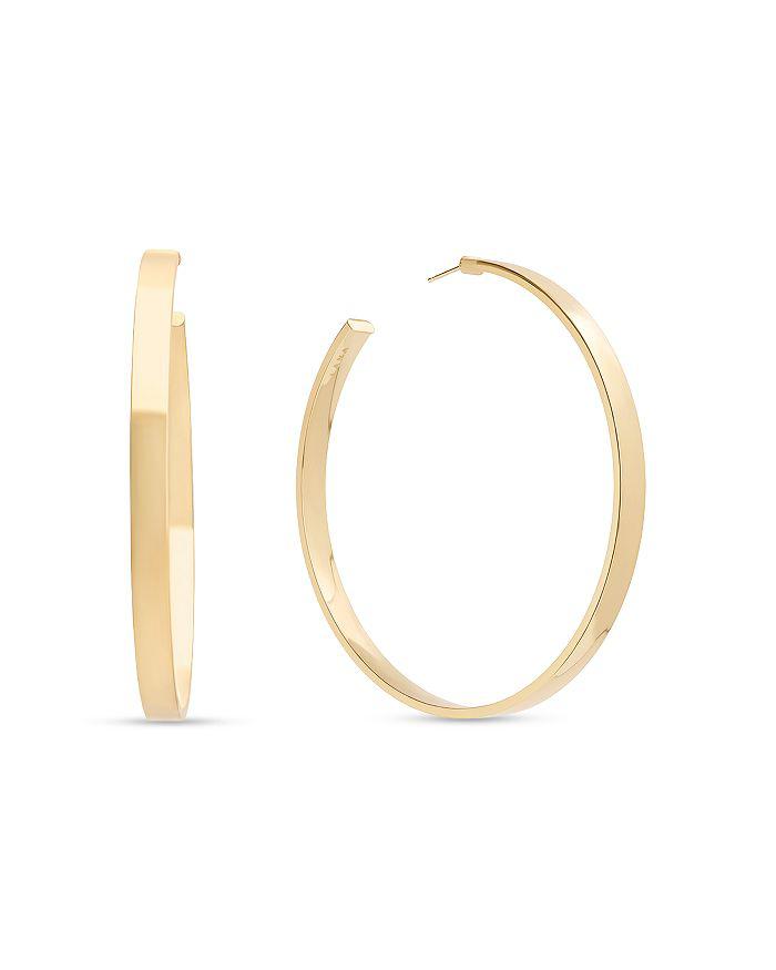 LANA Jewelry 14K Yellow Gold Polished Hoop Earrings