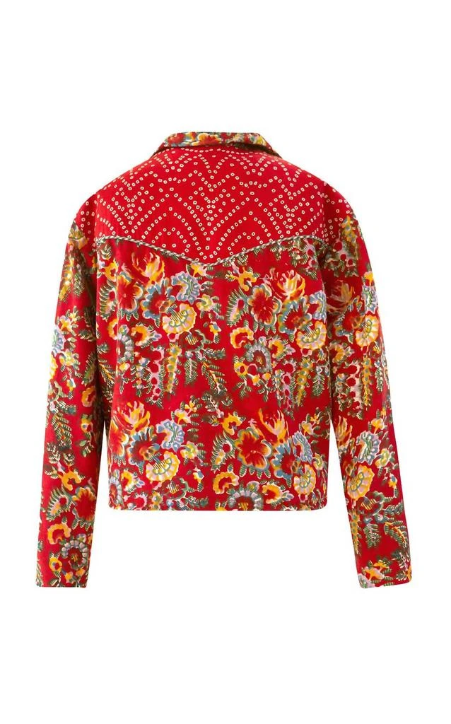 Alix of Bohemia Women's Dune Rosemary Print Jacket In Red 3