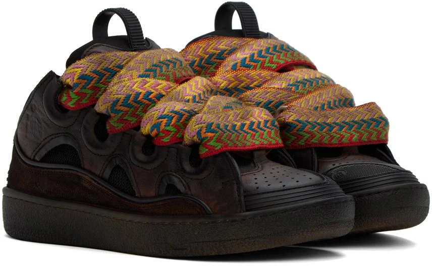 Lanvin Brown Curb Sneakers 4