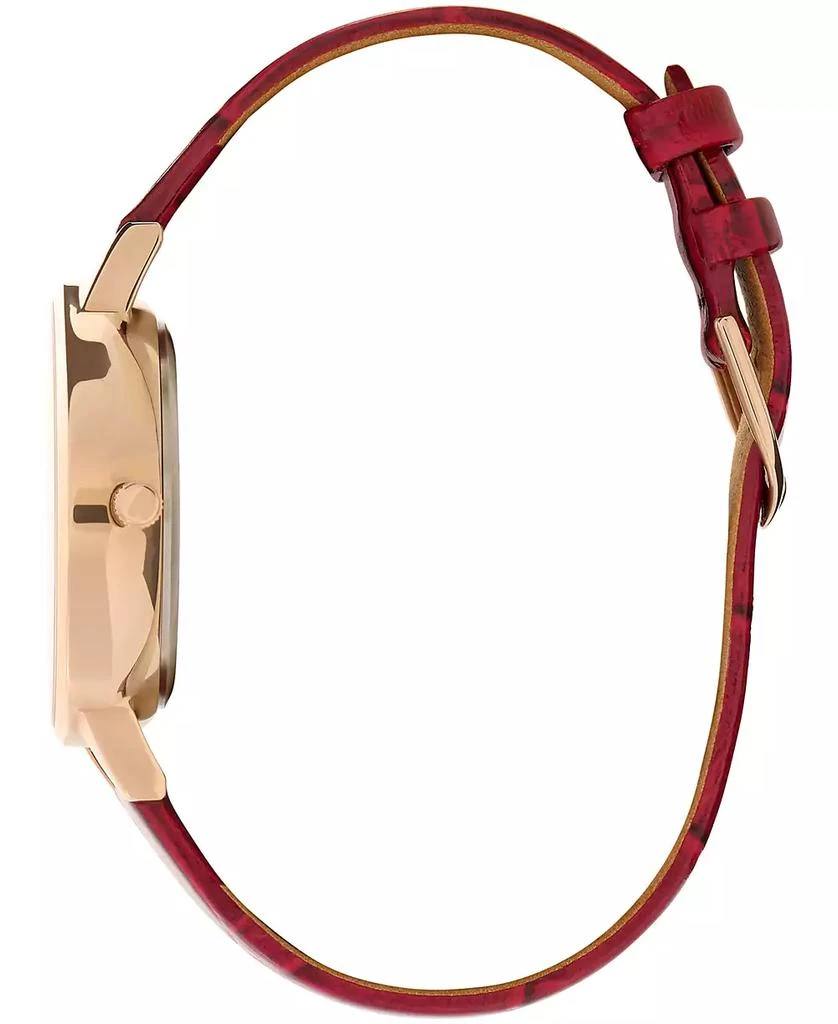 Olivia Burton Women's Multifunction Burgundy Leather Strap Watch 34mm 3