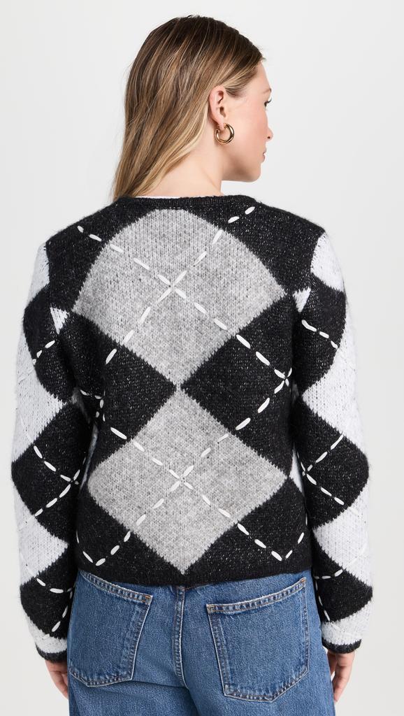 English Factory Argyle Cardigan