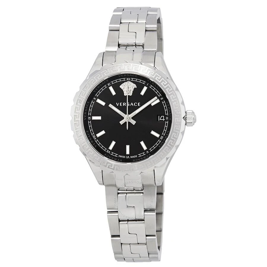 Versace Hellenyium Black Dial Ladies Watch V1202 0015 1