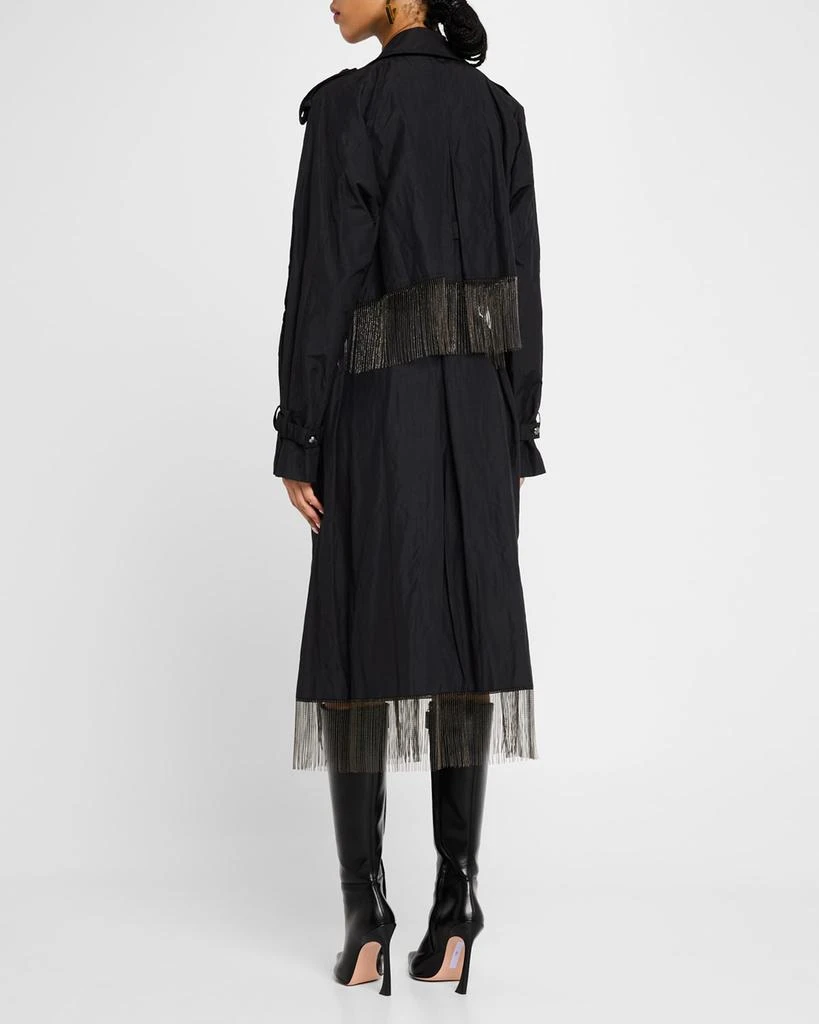 Kobi Halperin Orly Crinkled Chain Fringe Coat 3