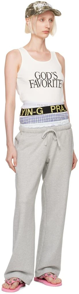 Praying White 'God's Favorite' Tank Top 5