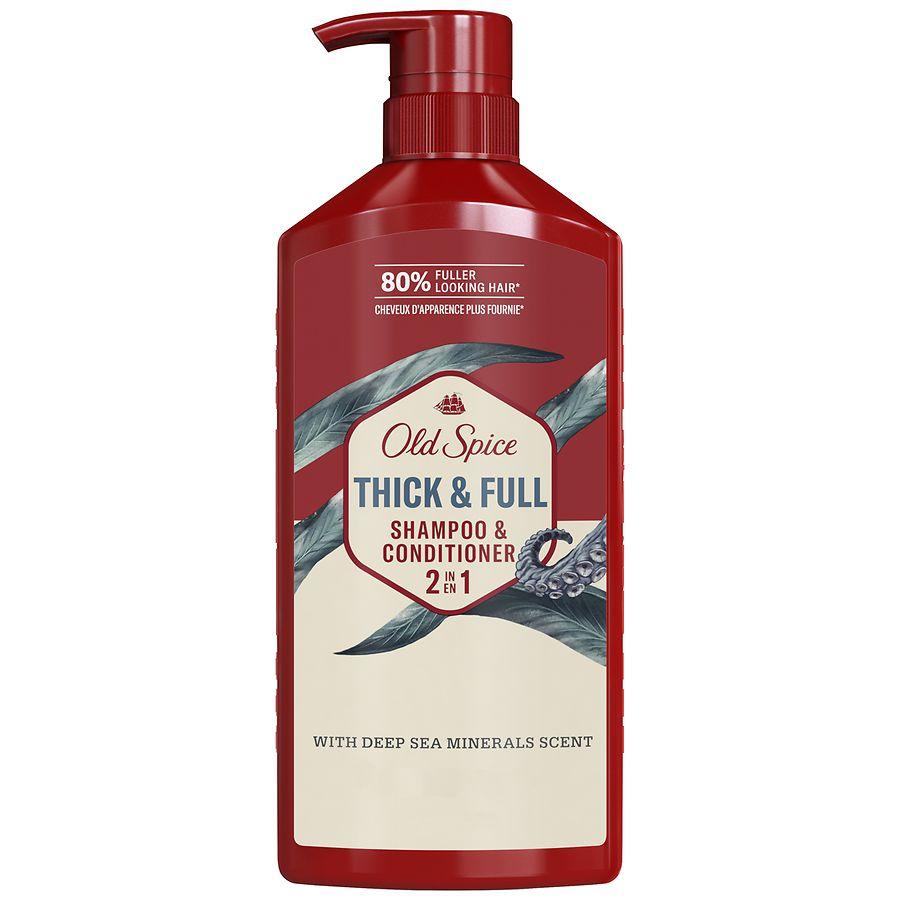 Old Spice Thick & Full 2 IN 1 Shampoo and Conditioner for Men Deep sea minerals