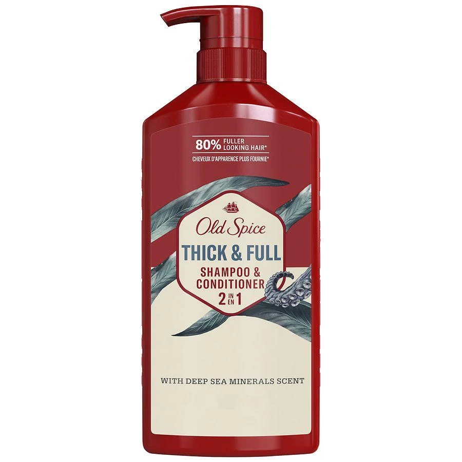 Old Spice Thick & Full 2 IN 1 Shampoo and Conditioner for Men Deep sea minerals 1