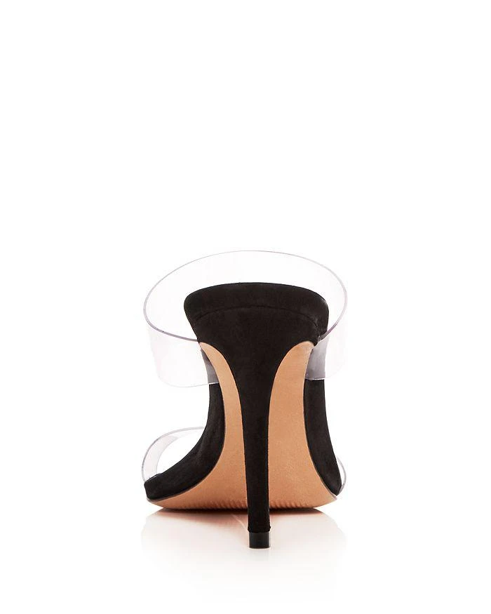 Schutz Women's Ariella Clear Strap High-Heel Slide Sandals 5