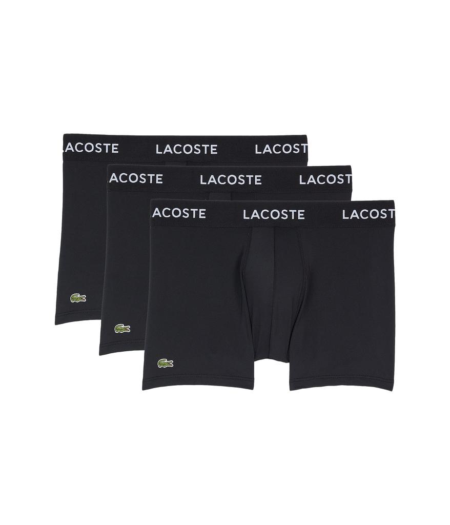 Lacoste 3-Pack Solid with Semi Fancy Belt Underwear Trunks