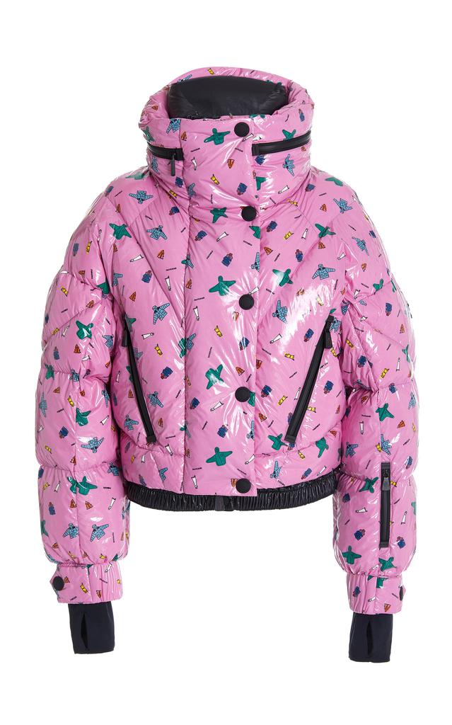 【送料&関税込】Moncler Light Pink Cotton Thoiry Padded Jack Light Pink Thoiry Laminated Cotton Short Down Jacket - Short