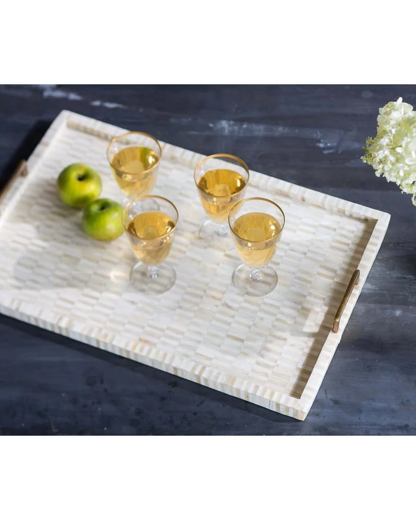 Regina Andrew Bone Tray with Brass Handles 5