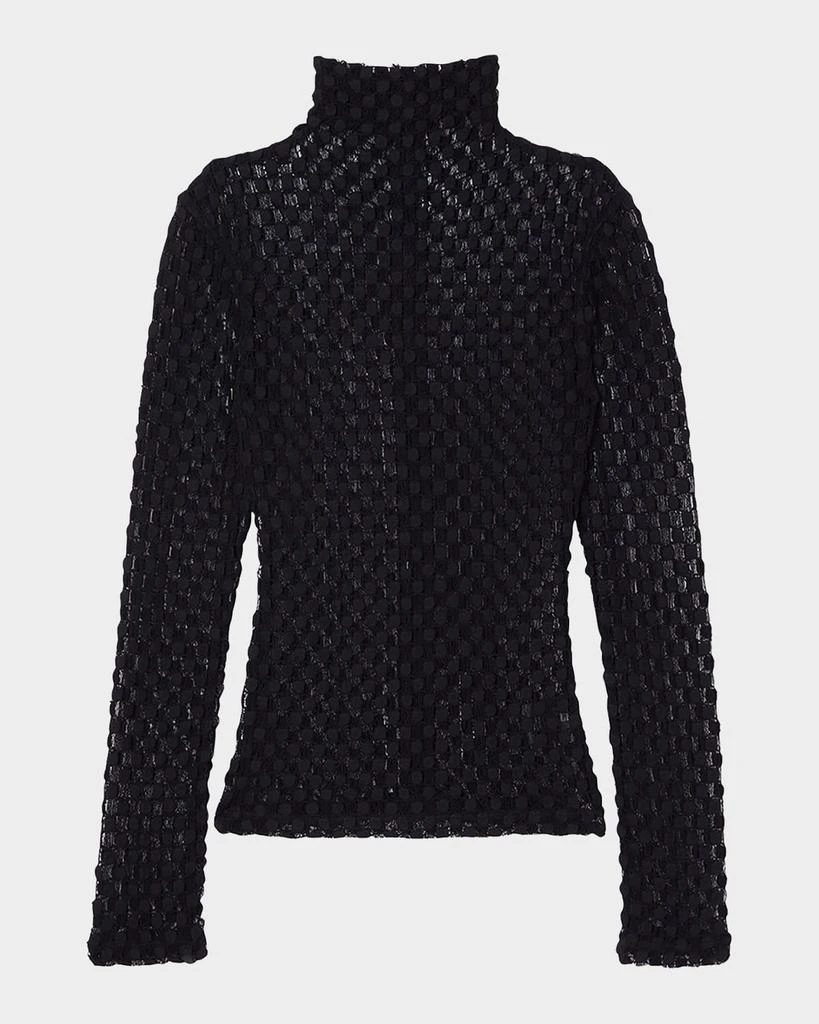 Rohe Geometric Lace Turtleneck Top 1