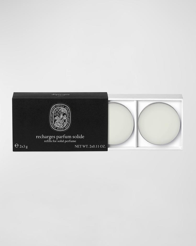 Diptyque Eau Rose Solid Perfume Refills, 2 x 0.1 oz.